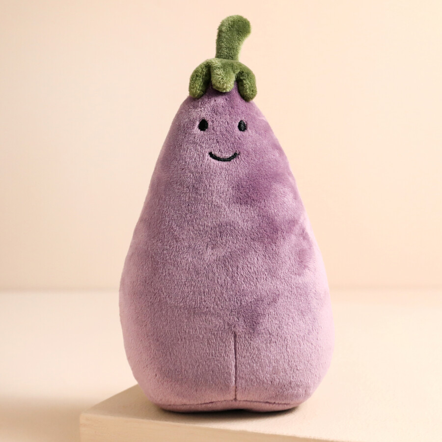 Jellycat Vivacious Vegetable Aubergine Soft Toy Lisa Angel