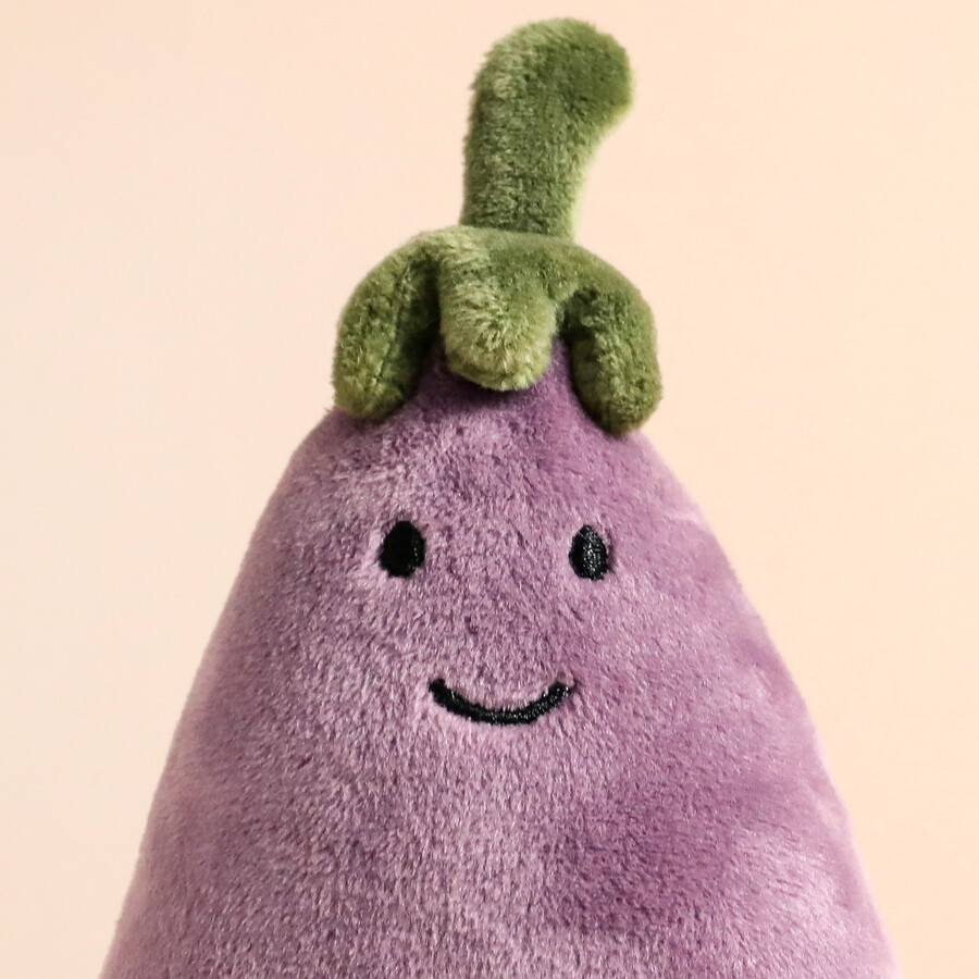 Jellycat Vivacious Vegetable Aubergine Soft Toy Lisa Angel