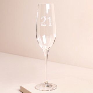 Personalised 21st Birthday Champagne Glass