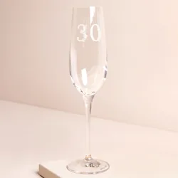 Personalised 30th Birthday Champagne Glass