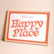Proper Good Our Happy Place A4 Print on Neutral Background