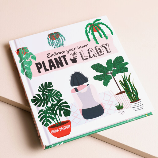 Embrace Your Inner Plant Lady Book against beige background