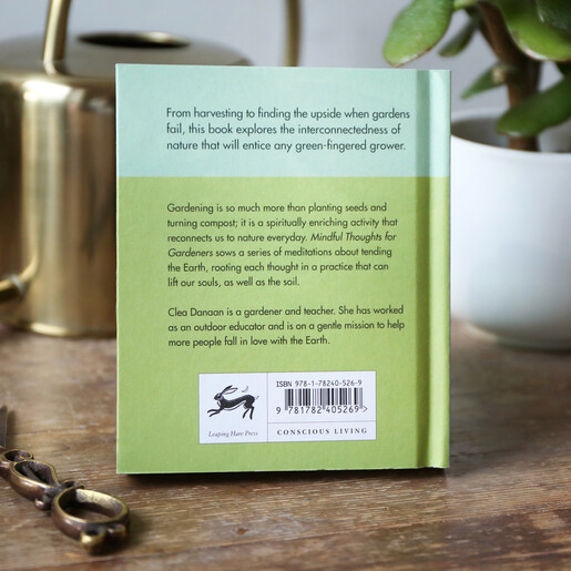 Back of Mindful Thoughts for Gardeners Book