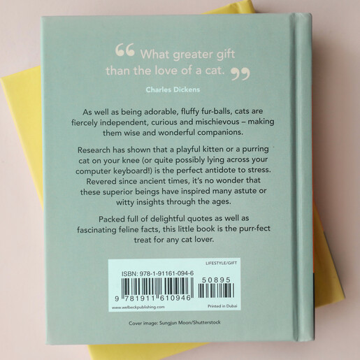 Blurb on Back of The Little Book of Cats