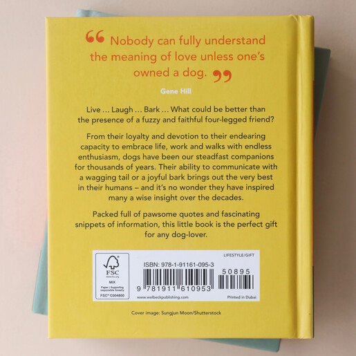 Blurb on Back of The Little Book of Dogs