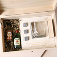 Personalised Small Whisky Stones Hamper open showing contents