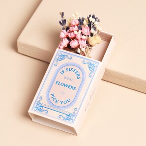 Sister Tiny Matchbox Dried Flower Posy