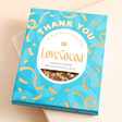 Love Cocoa Thank You Honeycomb Chocolate Bar against beige coloured backdrop