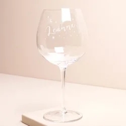 Personalised Name Balloon Gin Glass