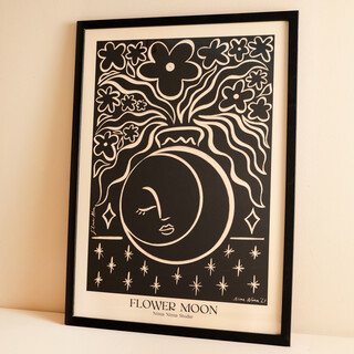 Nima Nima Studio Flower Moon A3 Print