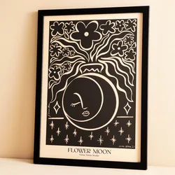 Nima Nima Studio Flower Moon A4 Print