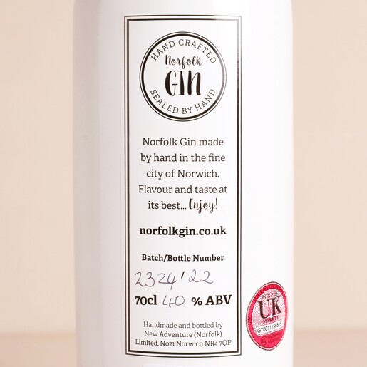 Handcrafted Gin Sealed By Hand and made in the fine city of Norwich