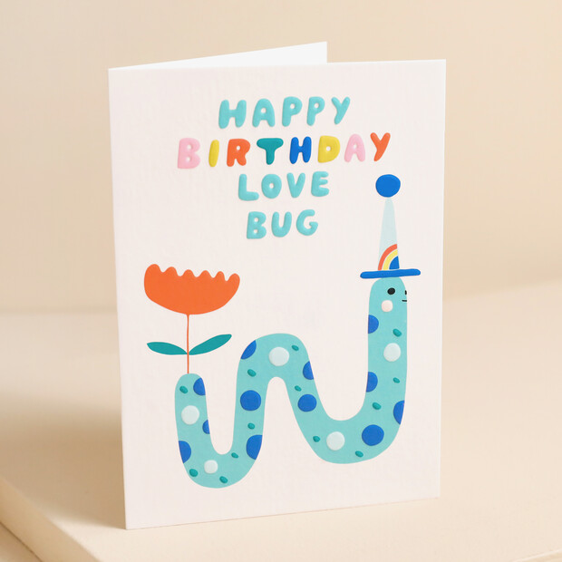Ohh Deer Love Bug Birthday Card