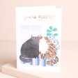 Ohh Deer You're Purrfect Cats Greetings Card