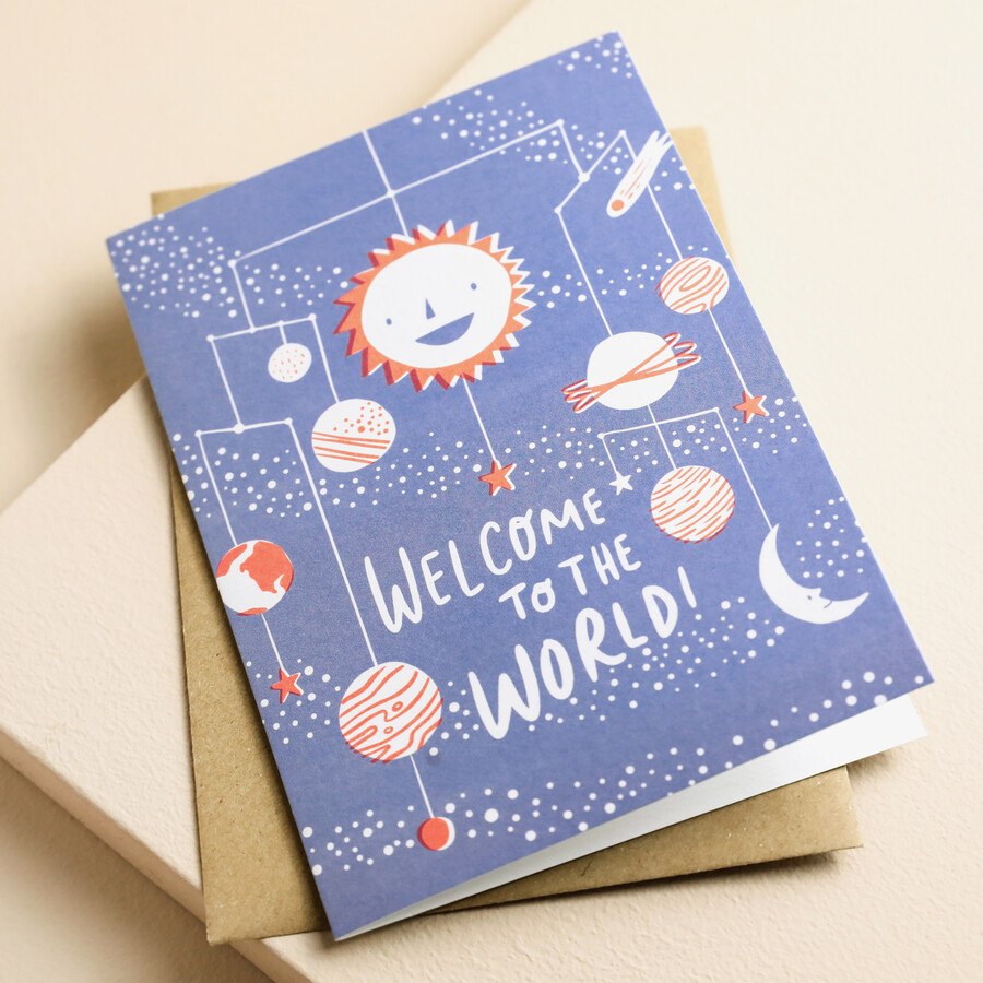 Welcome to the World Greetings Card | Ohh Deer | Lisa Angel