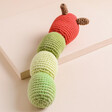 Above View of Pebble Friendly Caterpillar Rattle