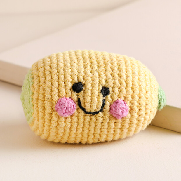 Pebble Friendly Lemon Rattle Toy