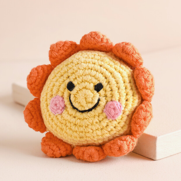 Pebble Friendly Sun Rattle Toy
