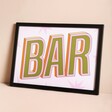 Proper Good Bar A4 Print on a Beige Background