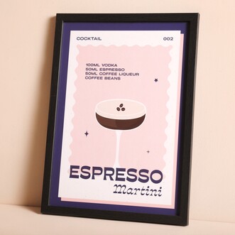 Proper Good Espresso Martini A4 Print