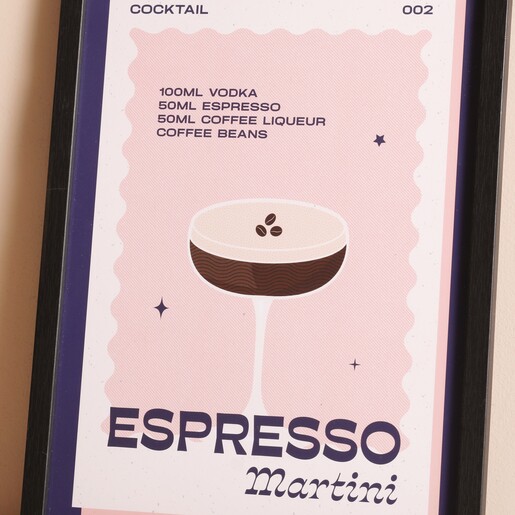 Close Up of Proper Good Espresso Martini A4 Print