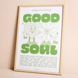 Proper Good Good for the Soul A3 Print on Beige Background