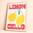 Proper Good Limoncello A3 Print on Beige Background