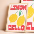 Proper Good Limoncello A4 Print on Beige Background