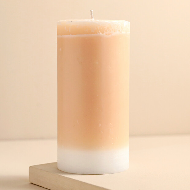 The Recycled Candle Company Blonde Amber and Honey Pillar Candle