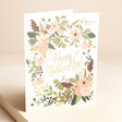 Rifle Paper Co. Garden Party Mother's Day Card Standing on Beige Surface