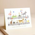 Rifle Paper Co. Happy Birthday To You Birthday Card Standing on Beige Surface
