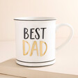 Sass & Belle Best Dad Mug against beige coloured backdrop
