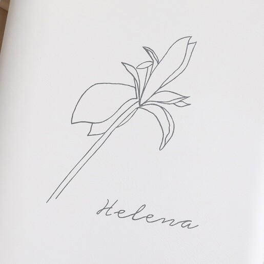 Personalised Birth Flower Travel Jewellery Wallet in Grey