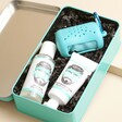 The Somerset Toiletry Co. Mr Fitness Workout Essentials Kit open showing products inside