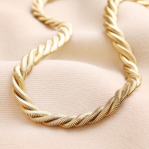Vintage Brass Snake Chain Necklace | Samantha Slater Studio