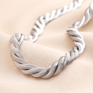 Stainless Steel Chunky Snakechain Necklace