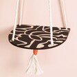 Close Up Shot Studio Wald Hanging Plant Shelf Abstract