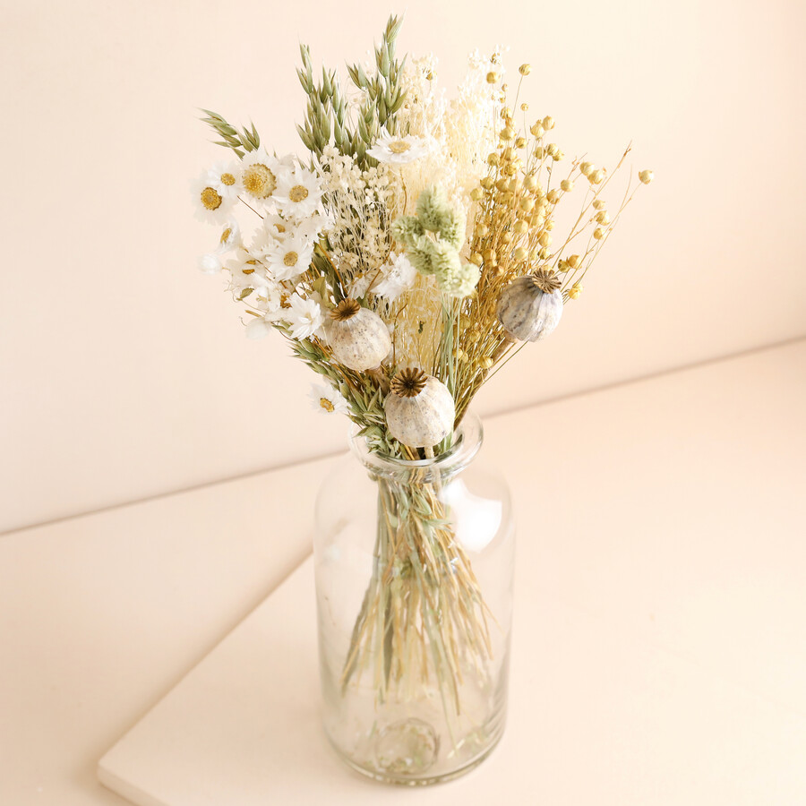 thumbnail interactive-video image 1 of Natural Dried Flower Wired Stems Set Of 5 – Buy Online Or Call 0800 756 5403 1 of 14
