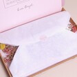 Peachy Haze Dried Flowers Letterbox Gift in box with paper over the top