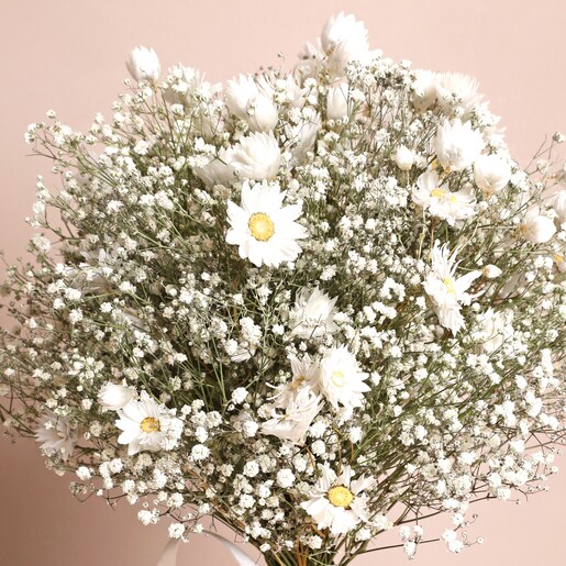Close Up Close up of flowers in Dorothy Dried Flower Bridal Wedding Bouquet