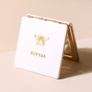 Personalised Bee Compact Mirror