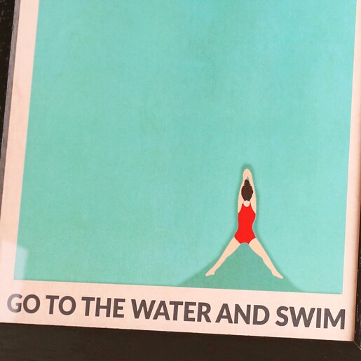 Wall Chart Open Water A4 Print Framed Wall Chart Open Water A4 Print Framed