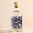 The back label of the Personalised 200ml Name Celestial Gin displaying the celestial print.