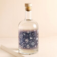 The back label of the Personalised 500ml Name Celestial Gin displaying the celestial print.