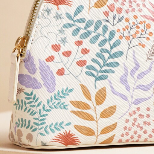 Close up of Under the Sea Floral Wash Bag against beige backdropUnder the Sea Floral Wash Bag