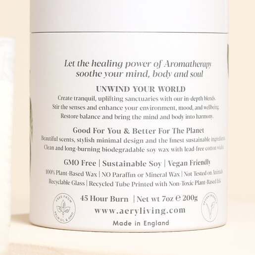 Packaging for Aery Fig Leaf Votive Candle