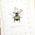 Close Up of The Art File Golden Bee Greetings Card