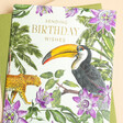 Close Up of The Art File Habitania Sending Wishes Birthday Card