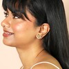Molten Heart Stud Earrings in Gold