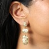 Molten Ovals Drop Earrings in Gold